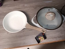 Master Class cookware 11 in Heavy duty skillet and casserole with lid