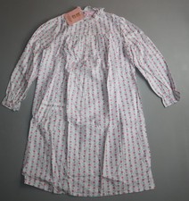 Vtg Sears Carriage Court Flannel Night Gown Short Medium Measures Small Flowers