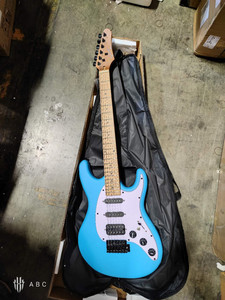 260724-C0 Daphne Blue Solid Body 6-String Electric Guitar