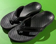 Vionic Tide II Toe Post Women's Orthotic Flip Flop Sandals - Black US Size 7