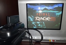 Sega 32X AV Cable & GOLD 8 PIN Link Data for Sega Genesis 2 Console System NEW