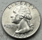 1961-D Washington Quarter 90% Silver-INV#8598