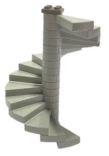 LEGO Spiral Staircase 16 Steps Light Gray 40243c01 From Set 4729 Dumbledore’s