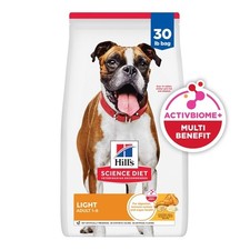 Hill's Science Diet Light Chicken, Barley Rice Recipe Dry Dog Food, 30lb Bag