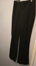 Women's Black Pleated Trousrs Size 12 (30 Inch Waist) by Femme Luxe