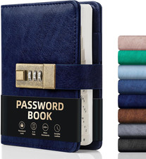 Password Book with Lock, Password Book with Alphabetical Tabs 600 Password Spac