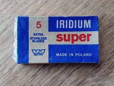 Vintage 5pcs. Rare Wizamet Super Iridium Blades ''Made in Poland'' - NOS! Sealed!