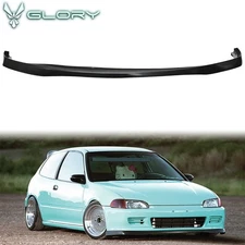 Fits 92-95 Honda Civic 2/3 Dr EG SIR Style Front Bumper Lip Spoiler Bodykit PU