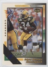 1992 Wild Card 5 Stripe Edgar Bennett #432 Rookie RC wo2. rookie card picture