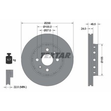 Disque de frein Kia SHUMA