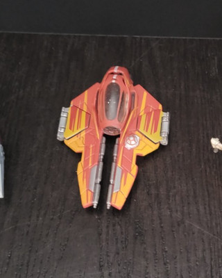 Jedi Starfighter Hot Rod Titanium Series STAR WARS LOOSE Complete S20