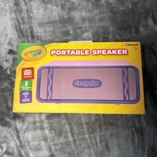 Crayola Portable Speaker, Bluetooth, PINK/VIOLET (CBT300P)