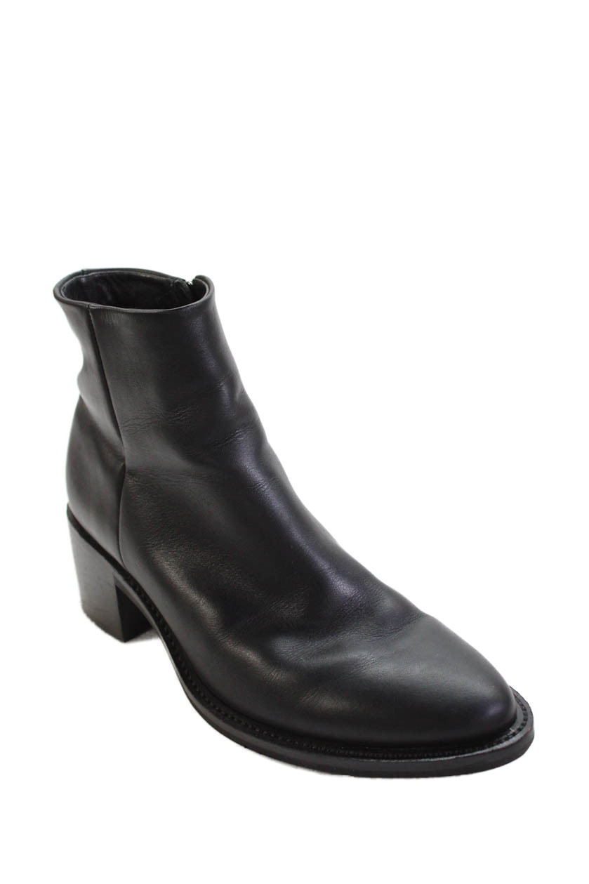 ECCO Womens Leather Pointed Toe Ankle Boots Black Size 36 6Free Shipping in US $100+ Orders | $6.95 Orders Below