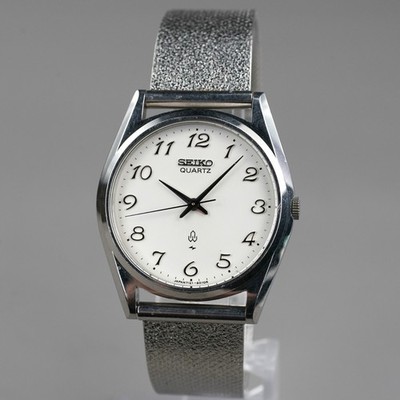 稼働品／SEIKO QUARTZ 7121 セイコー 日本製 SEIKO 1979 Vintage 7121-8000 Quartz Men's 34mm Watch Silver New