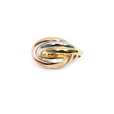 Alliance Dolly-Bijoux Plaqué Or 18K 5 Microns - Taille 60 - Jonc Lisse 4 Mm - Neuf étiqueté