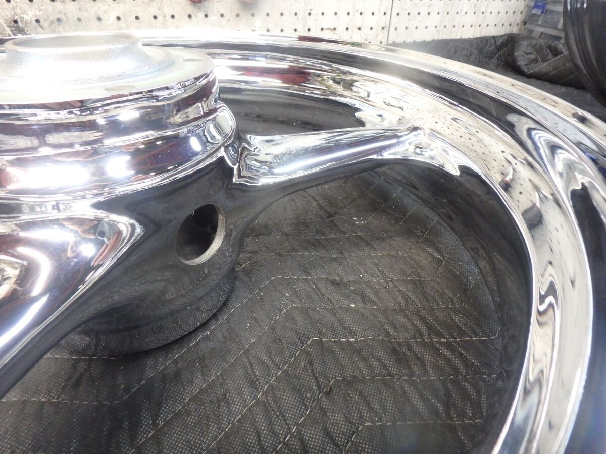 KAWASAKI ZX6R / ZX6RR 03-04 CHROME PLATED FACTORY WHEEL SET KAWASAKI ZX6R / ZX6RR 03-04 CHROME PLATED FACTORY WHEEL SET