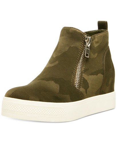 Steve Madden Women's Wedgie Camouflage Platform Wedge Sneakers Ankle Boot Bootie - 第 1/5 張圖片