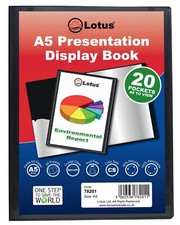 A5 Black Display Book 10 20 40 60 Pocket Presentation Folder Filing Document