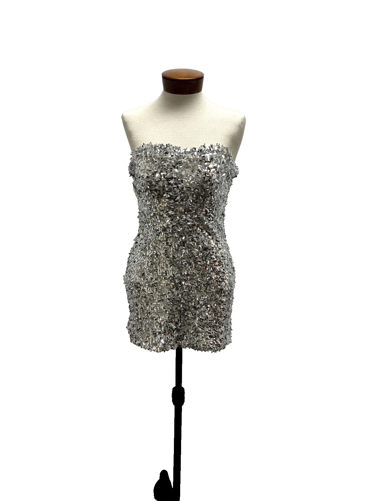Vestido Plata Disco disfraces para mujeres