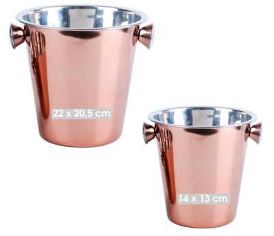 rose gold wine bucket