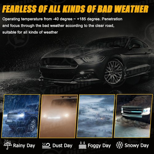 RIDROID Combo LED Headlight Kit 9005 9006 Bulbs High Low Beam White Bright 6000K - Bild 8 von 21