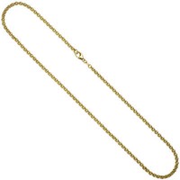 3,4Mm Erbskette Kette Halskette Halsschmuck 585 Gold Gelbgold 45Cm Goldkette