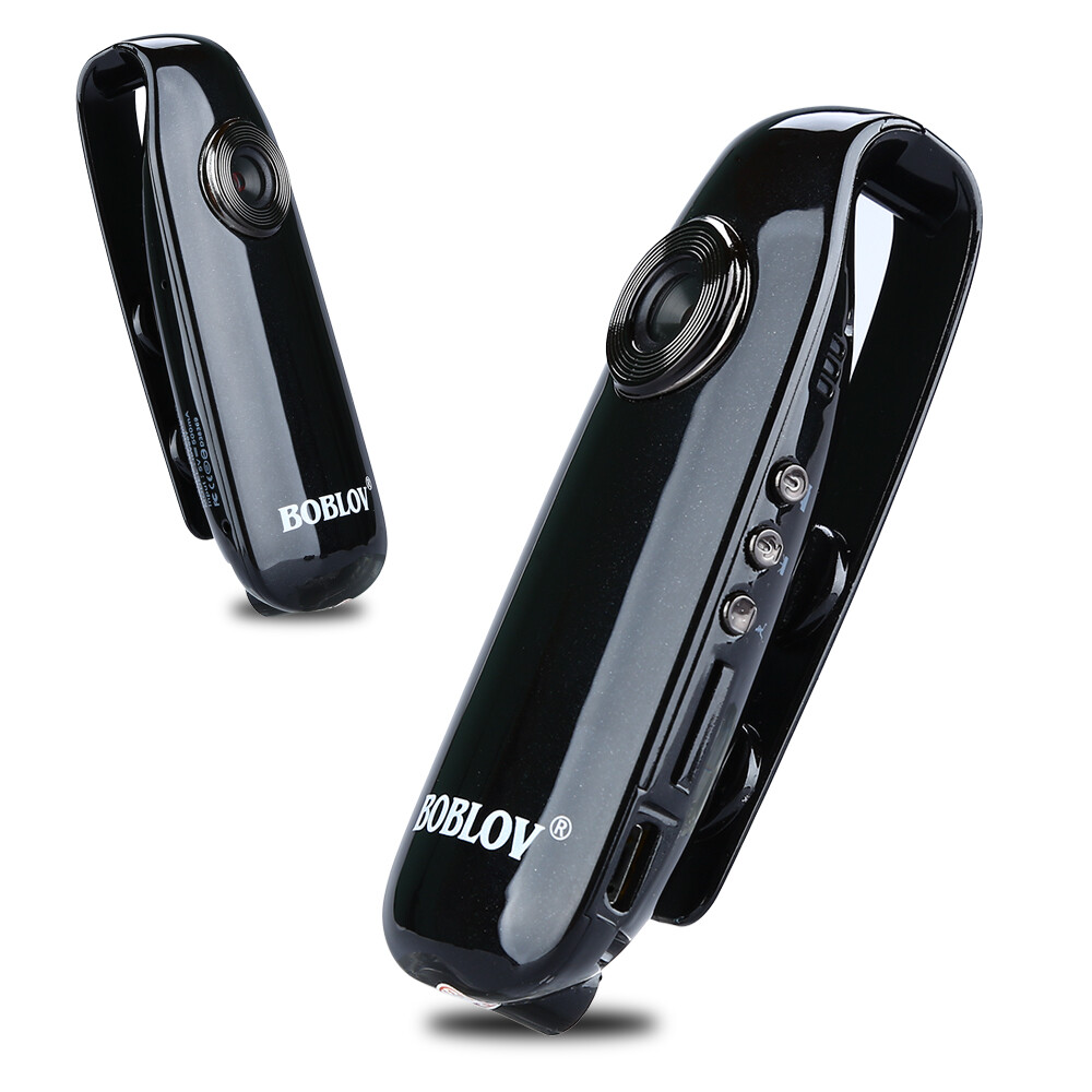 BOBLOV 007 Mini Body Camera 12MP/1080P Meeting/Pets Camera 90° Wide Angle