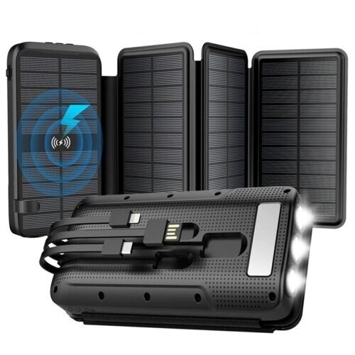 Solar Power Bank 33800mAh Fast & Wireless Charging L3S4W