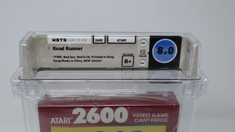 New Road Runner Looney Tunes Sealed Atari Video Game Wata Graded 8.0 B+ Seal! - Image 3 of 4