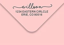 Return Address Stamp, Self Inking 4 Line , Christmas Gift Trodat 4913