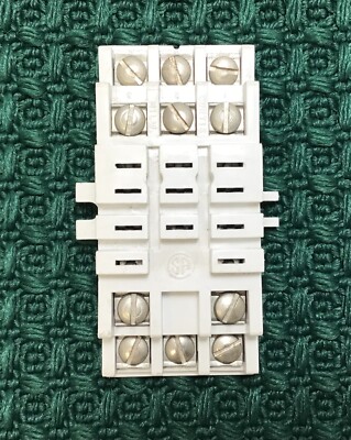10-Piece PF113A 11-Pin DIN Rail Relay Socket Base - Compatible With JTX-3C Relays