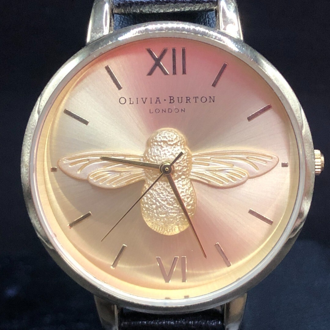 Olivia Burton Signature Bee Quartz Watch Working New Battery Fitted