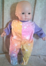 Ropa para muñeca bebé Made2Fit hecho en Estados Unidos niña 15" pijama Bitty Rainbow Star Lv