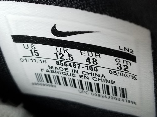 ZAPATOS DE BALONCESTO NIKE HYPERDUNK 2016 TB BLANCO NEGRO 856487-100 (MUJER TALLA 15) - Imagen 13 de 14