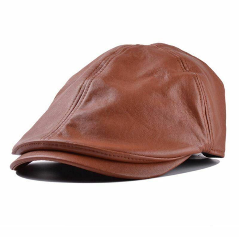 Super Soft Leather  beret Genuine Leather Beret: Unisex Vintage Style Artist Hat - Etsy main image 4