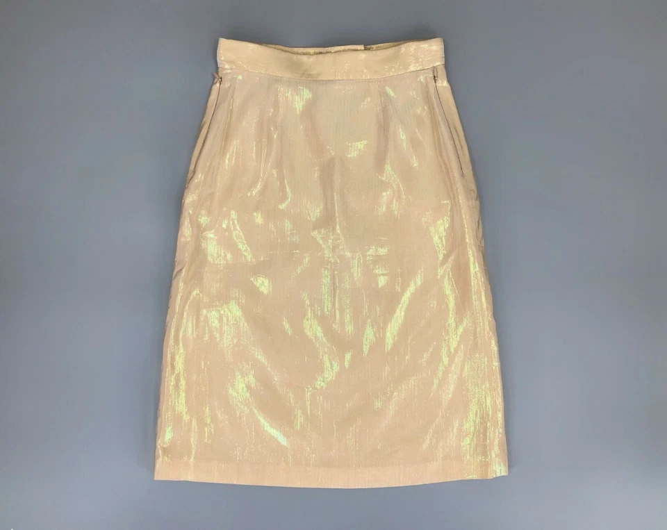 Increíble falda para mujer ANNA MOLINARI mezcla de seda color brillante talla 40/D 34 Foto 2 de 4