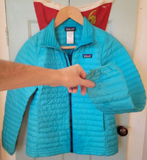 Patagonia ' Goose Down Ultralight Puffer Jacket ' Blue Weather Quilted Eco Rare
