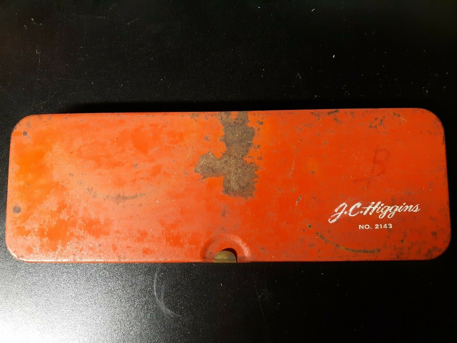 Complete Vintage Metal Sears J.C. Higgins 22 Caliber Rifle Cleaning Kit