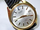 Vintage 37mm Mens SEIKO Automatic Watch 7005-1827 Keeps Time