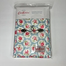 Vtg Cath Kidston Blue Provence Rose Hanging Shoe Storage Tidy Wardrobe 8 Shelves