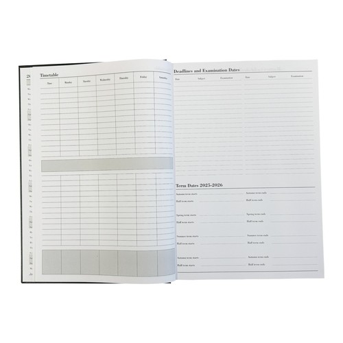 A4 Diary 2025-2026 Academic Week to view Hardback Planner School Mid Year - Picture 91 of 95