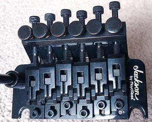 JACKSON By Floyd Rose Tremolo Bridge BLACK 6 String Whammy Bar Trem Arm **NICE**