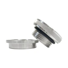 All Aluminum Screw Cap Weld On Filler Neck Bung CNC Gas Oil Tank Bung w/O-ring