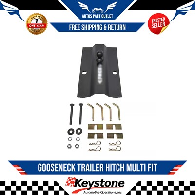 Gooseneck Trailer Hitch Multi Fit, Fixed Offset Ball Hitch Ball Size 2-5/16''