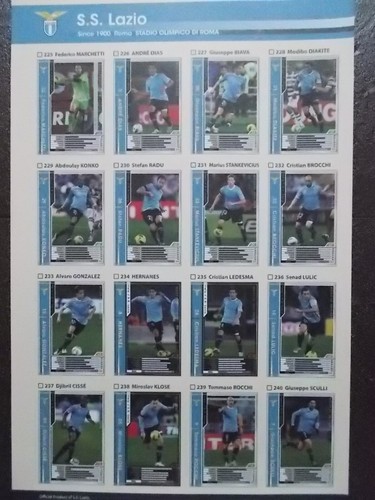 Panini WCCF Base Team Set Lazio Napoli - Picture 6 of 19