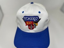 Vintage Coca-Cola ECKERXD 100 blue white KC hat