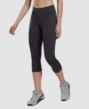 Reebok Women's Black Capri 3/4 Training Leggings Pants Size S