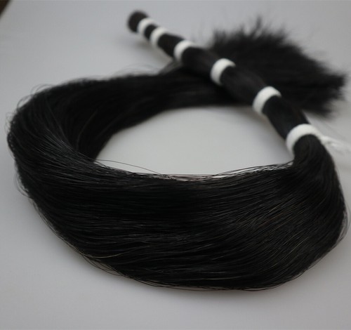 1kg Black Violin bow Hair, Real Horse hair, DIY Horse Tail extend 83cm - Picture 8 of 10