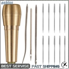 1 Set Sewing Shoe Repair Sewing Tool Needle Awl Leather Craft Boots Kit Tool US