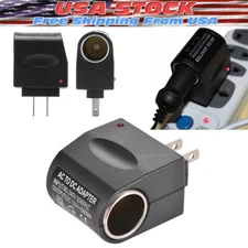 New 110V - 240V AC Plug To 12V DC Car Cigarette Lighter Converter Socket Adapter
